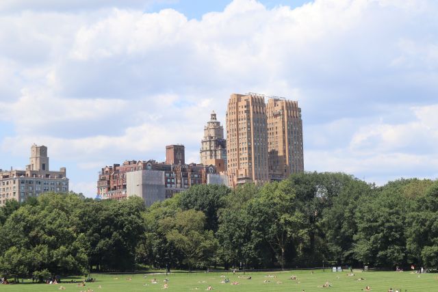 People at the Sheep Meadow Park